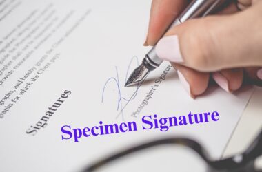 Specimen Signature