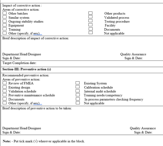 Kapa Register Format CORRECTIVE AND PREVENTIVE ACTION (CAPA) IN PHARMACEUTICAL – PharmaGuideHub