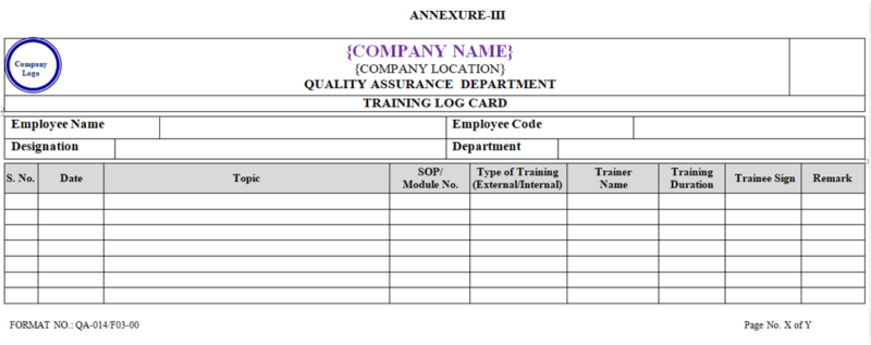 TRAINING OF PERSONNEL – PharmaGuideHub