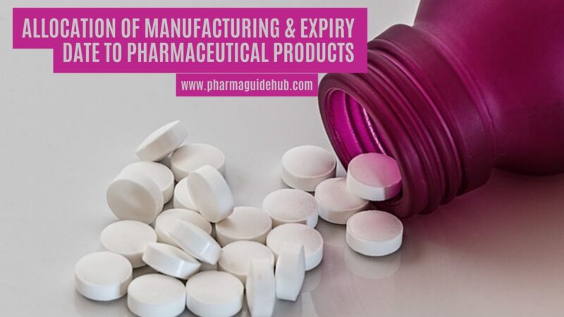 ALLOCATION OF MANUFACTURING AND EXPIRY DATE TO PHARMACEUTICAL PRODUCTS