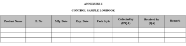 STANDARD OPERATING PROCEDURE ON COLLECTION AND HANDLING OF CONTROL ...