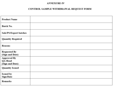 STANDARD OPERATING PROCEDURE ON COLLECTION AND HANDLING OF CONTROL ...