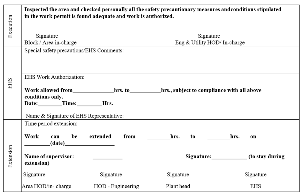 HEIGHT WORK PERMIT