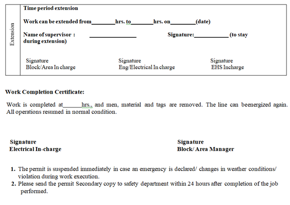 PERMIT TO CONFINED SPACE ENTRY