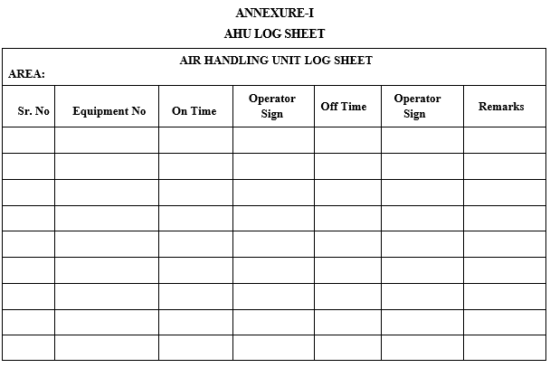 OPERATING OF AIR HANDLING UNIT – PharmaGuideHub