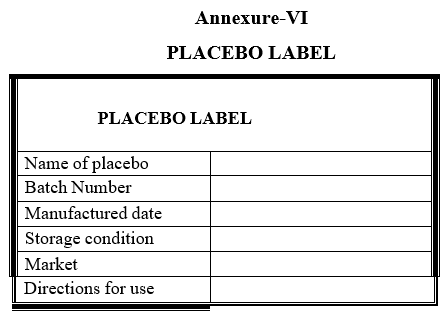 PLACEBO LABEL