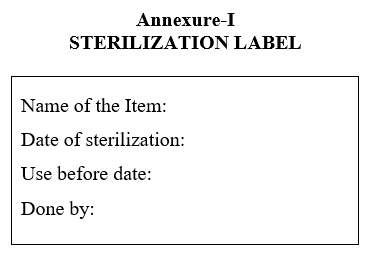 STERILIZATION LABEL