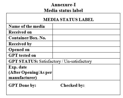 Media status label