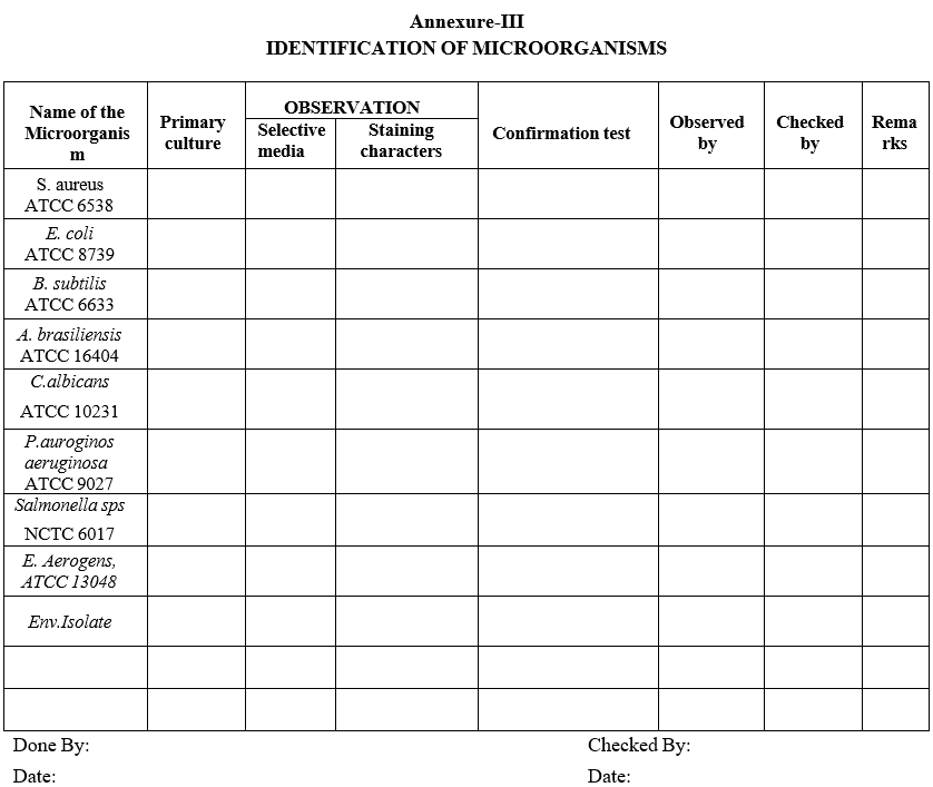 IDENTIFICATION OF MICROORGANISMS