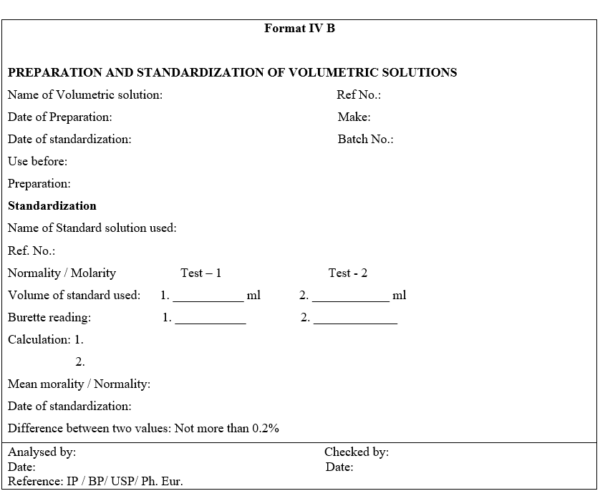 PREPARATION AND STANDARDIZATION OF VOLUMETRIC SOLUTIONS – PharmaGuideHub