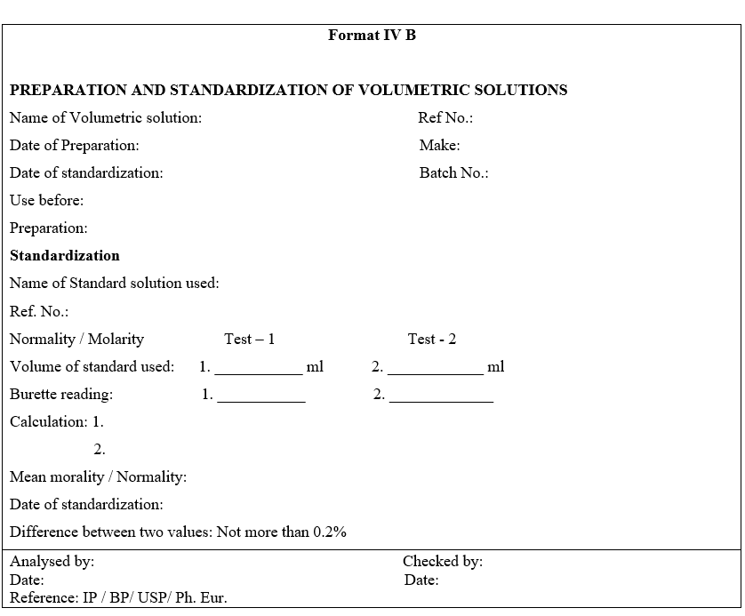 PREPARATION AND STANDARDIZATION OF VOLUMETRIC SOLUTIONS