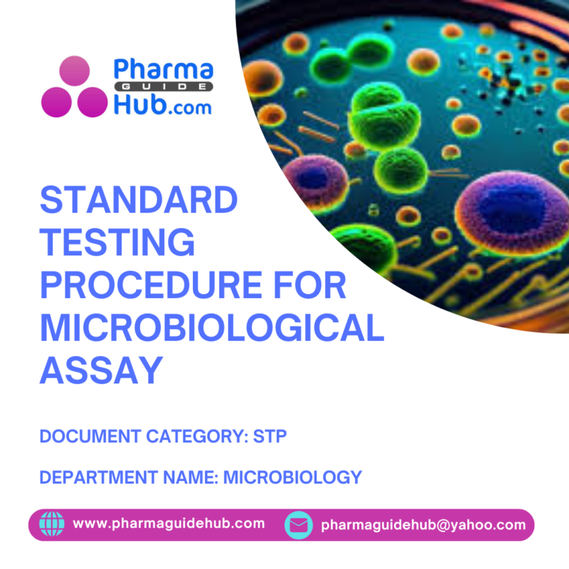 Standard Testing Procedure For Microbiological Assay