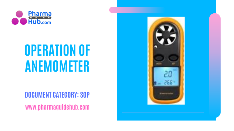 OPERATION OF ANEMOMETER