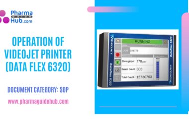 OPERATION OF VIDEOJET PRINTER (DATA FLEX 6320)