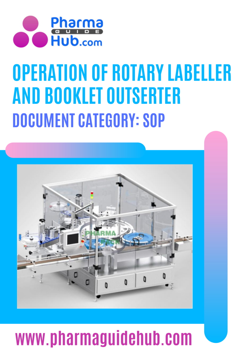 OPERATION OF ROTARY LABELLER AND BOOKLET OUTSERTER