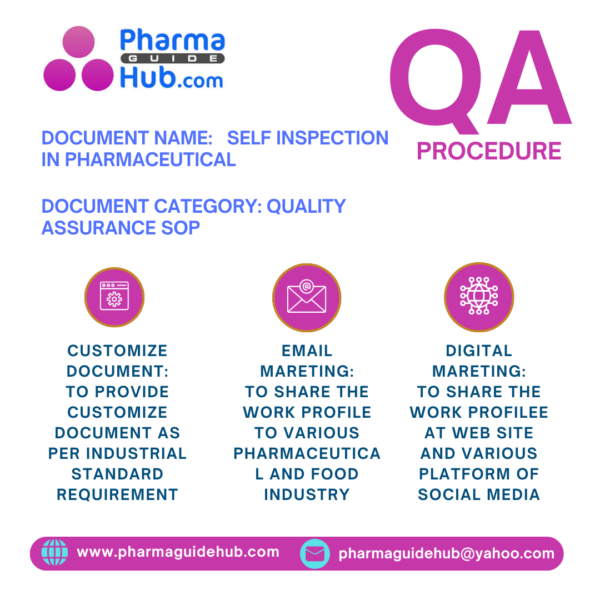 Self Inspection In Pharmaceutical