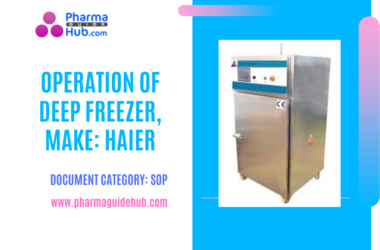 OPERATION OF DEEP FREEZER, MAKE: HAIER