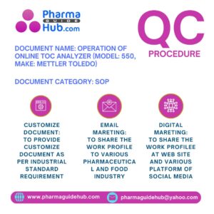 OPERATION OF ONLINE TOC ANALYZER (MODEL: 550, MAKE: METTLER TOLEDO)