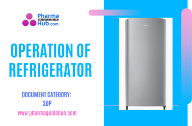 OPERATION OF REFRIGERATOR