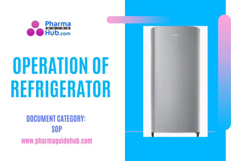 OPERATION OF REFRIGERATOR