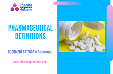 Pharmaceutical Definitions