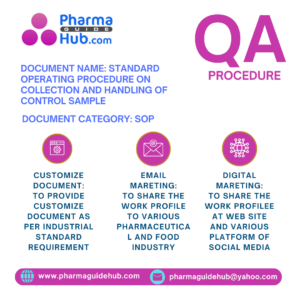 STANDARD OPERATING PROCEDURE ON COLLECTION AND HANDLING OF CONTROL SAMPLE