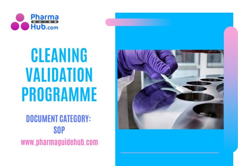 CLEANING VALIDATION PROGRAMME