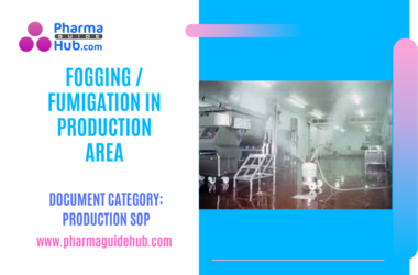 FOGGING FUMIGATION IN PRODUCTION AREA