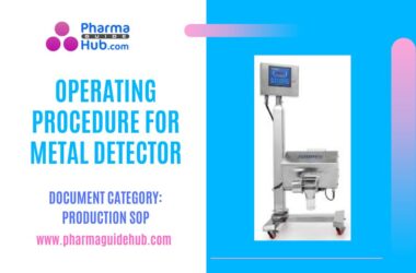 OPERATING PROCEDURE FOR METAL DETECTOR