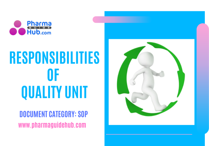 RESPONSIBILITIES OF QUALITY UNIT