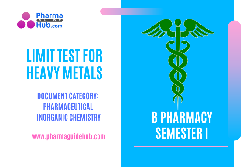 LIMIT TEST FOR HEAVY METALS