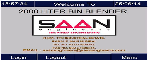 OPERATION OF 2000 LITER BIN BLENDER (Make- SAAN)