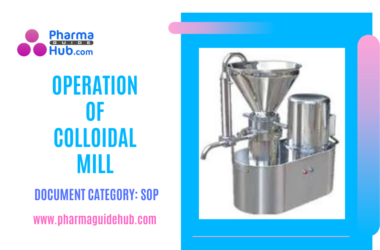 OPERATION OF COLLOIDAL MILL