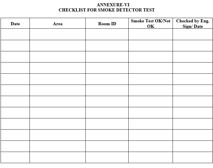 SMOKE DETECTOR TEST