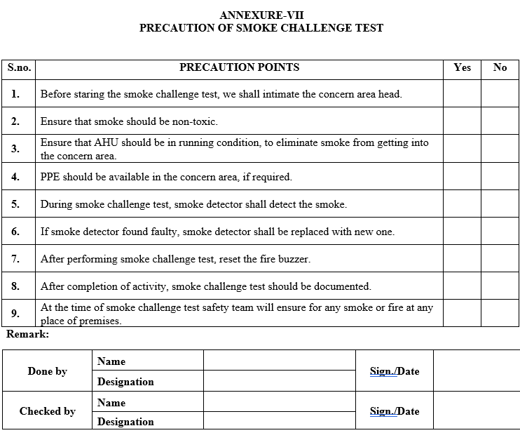 SMOKE CHALLENGE TEST