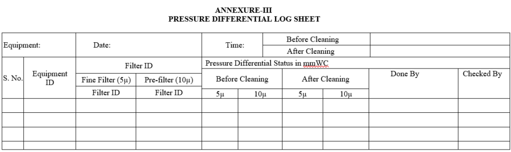 AHU FILTER CLEANING, INSPECTION, REPLACEMENT AND DISCARD