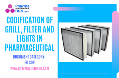 CODIFICATION OF GRILL, FILTER AND LIGHTS IN PHARMACEUTICAL