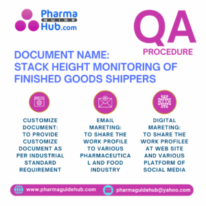 STACK HEIGHT MONITORING OF FINISHED GOODS SHIPPERS