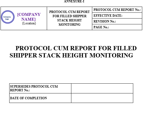 STACK HEIGHT MONITORING OF FINISHED GOODS SHIPPERS