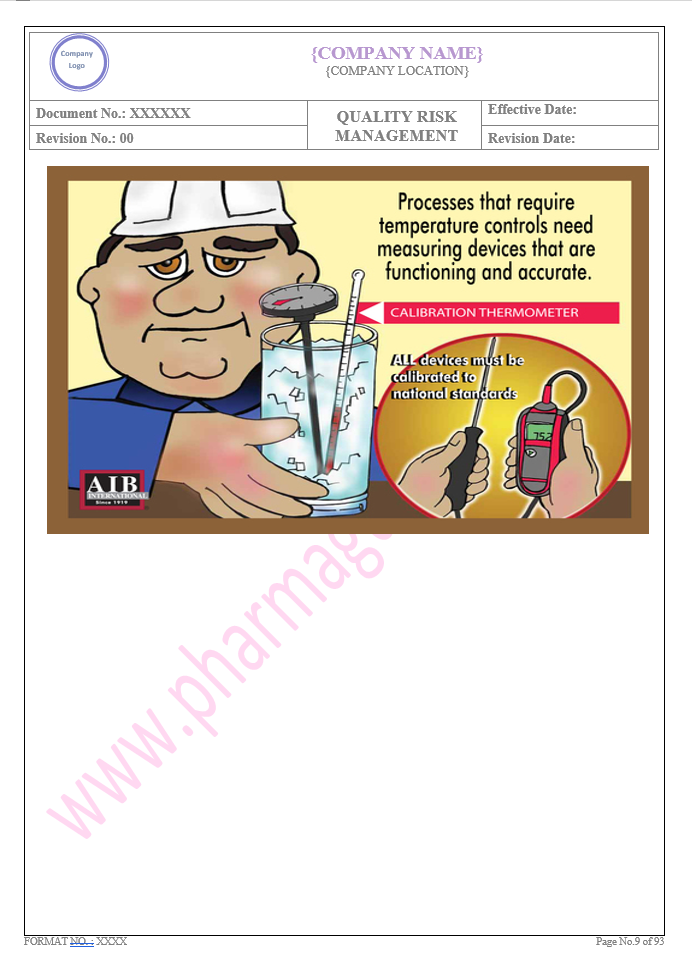 QUALITY RISK MANAGEMENT 