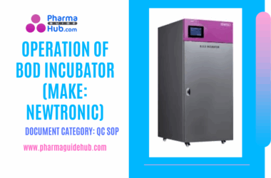 OPERATION OF BOD INCUBATOR (Make Newtronic)