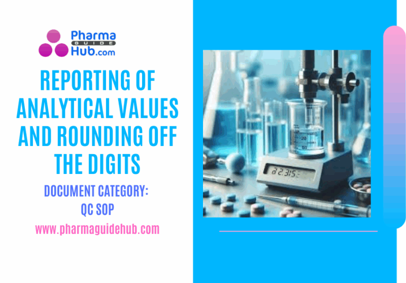 REPORTING OF ANALYTICAL VALUES AND ROUNDING OFF THE DIGITS