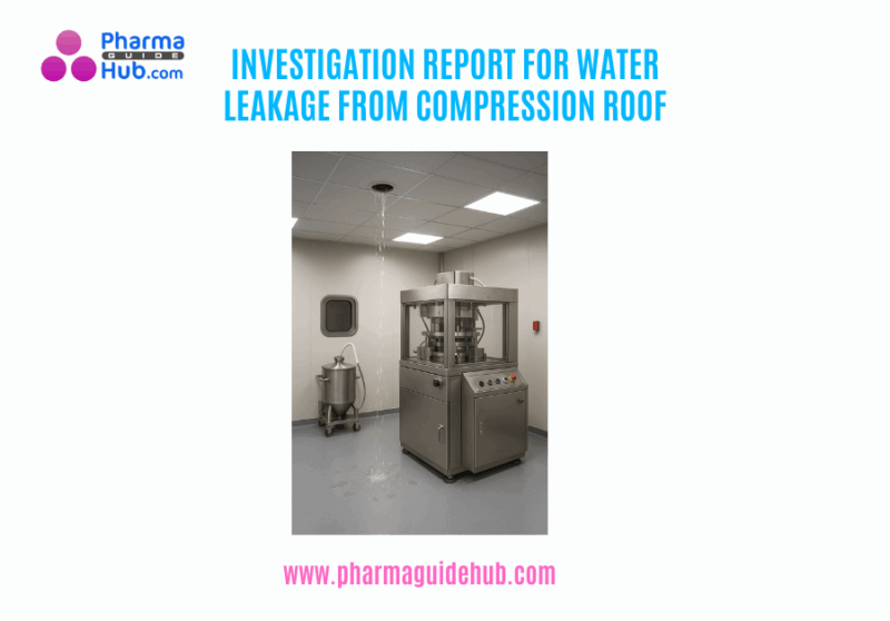 INVESTIGATION REPORT FOR WATER LEAKAGE FROM COMPRESSION ROOF