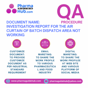 INVESTIGATION REPORT FOR THE AIR CURTAIN OF BATCH DISPATCH AREA NOT WORKING