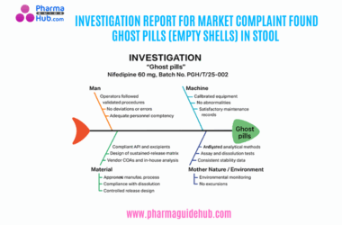 INVESTIGATION REPORT FOR MARKET COMPLAINT FOUND GHOST PILLS (EMPTY SHELLS) IN STOOL