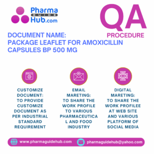 PACKAGE LEAFLET FOR AMOXICILLIN CAPSULES BP 500 MG