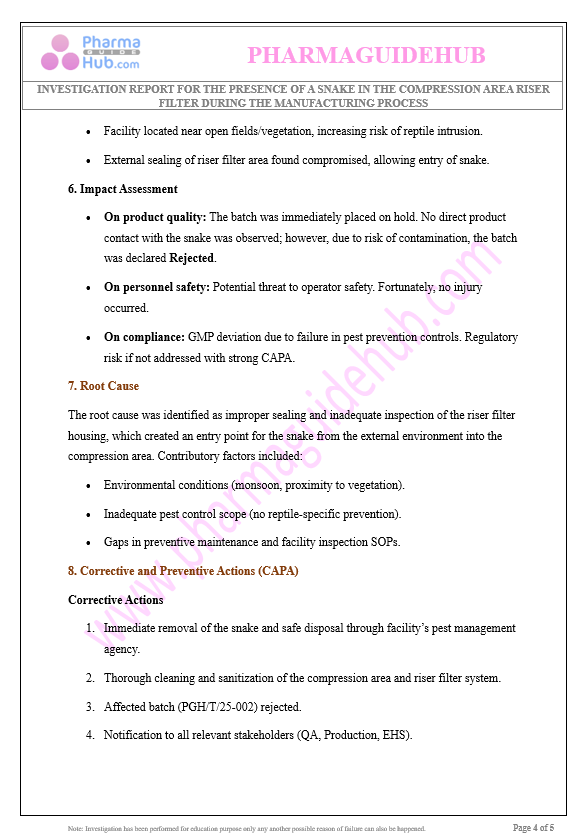 SNAKE IN COMPRESSION AREA