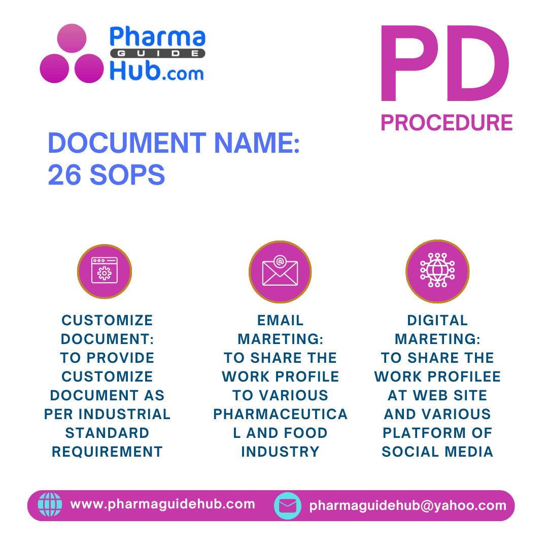 Production 26 SOPs
