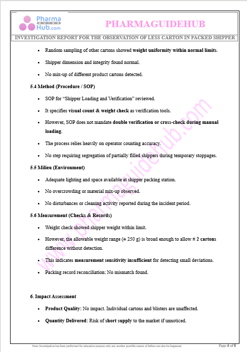 LESS CARTON IN PACKED SHIPPER