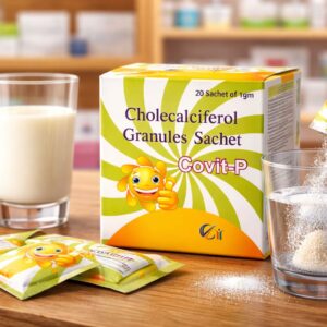 Covit-P Vitamin D3 (Cholecalciferol 60000 IU) Sachet | For Bone & Joint Health